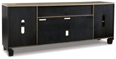 Foyland Black & Brown 83" TV Stand - Ornate Home