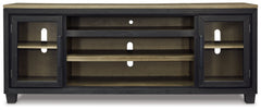 Foyland Black & Brown 83" TV Stand - Ornate Home