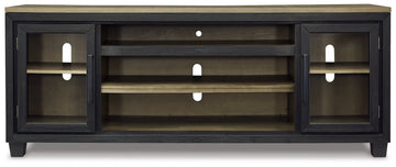Foyland Black & Brown 83" TV Stand - Ornate Home