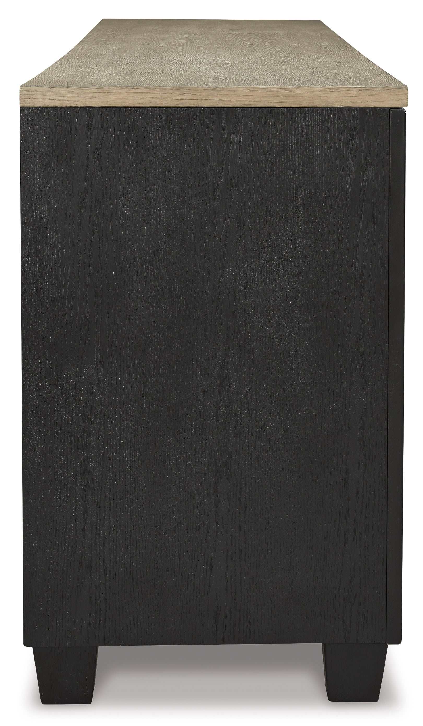 Foyland Black & Brown 83" TV Stand w/ Electric Fireplace Insert - Ornate Home