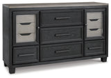 Foyland Black & Brown Dresser - Ornate Home