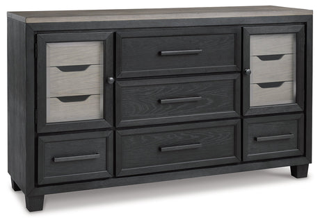 Foyland Black & Brown Dresser - Ornate Home