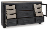 Foyland Black & Brown Dresser - Ornate Home