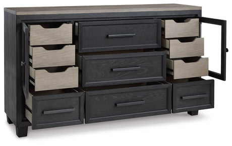 Foyland Black & Brown Dresser - Ornate Home