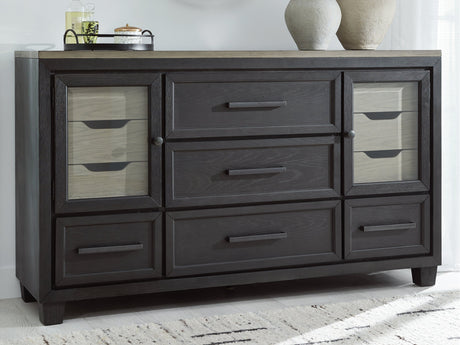 Foyland Black & Brown Dresser - Ornate Home