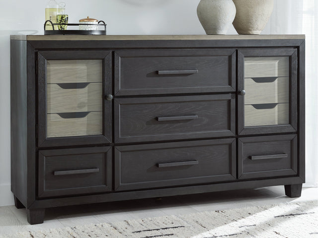 Foyland Black & Brown Dresser - Ornate Home