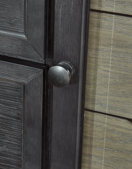 Foyland Black/Brown Dresser and Mirror - Ornate Home