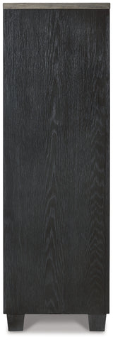 Foyland Black/Brown King Panel Storage Bedroom Set with 2 Chests - Ornate Home