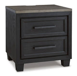 Foyland Black & Brown Nightstand (Online Special Price) - Ornate Home