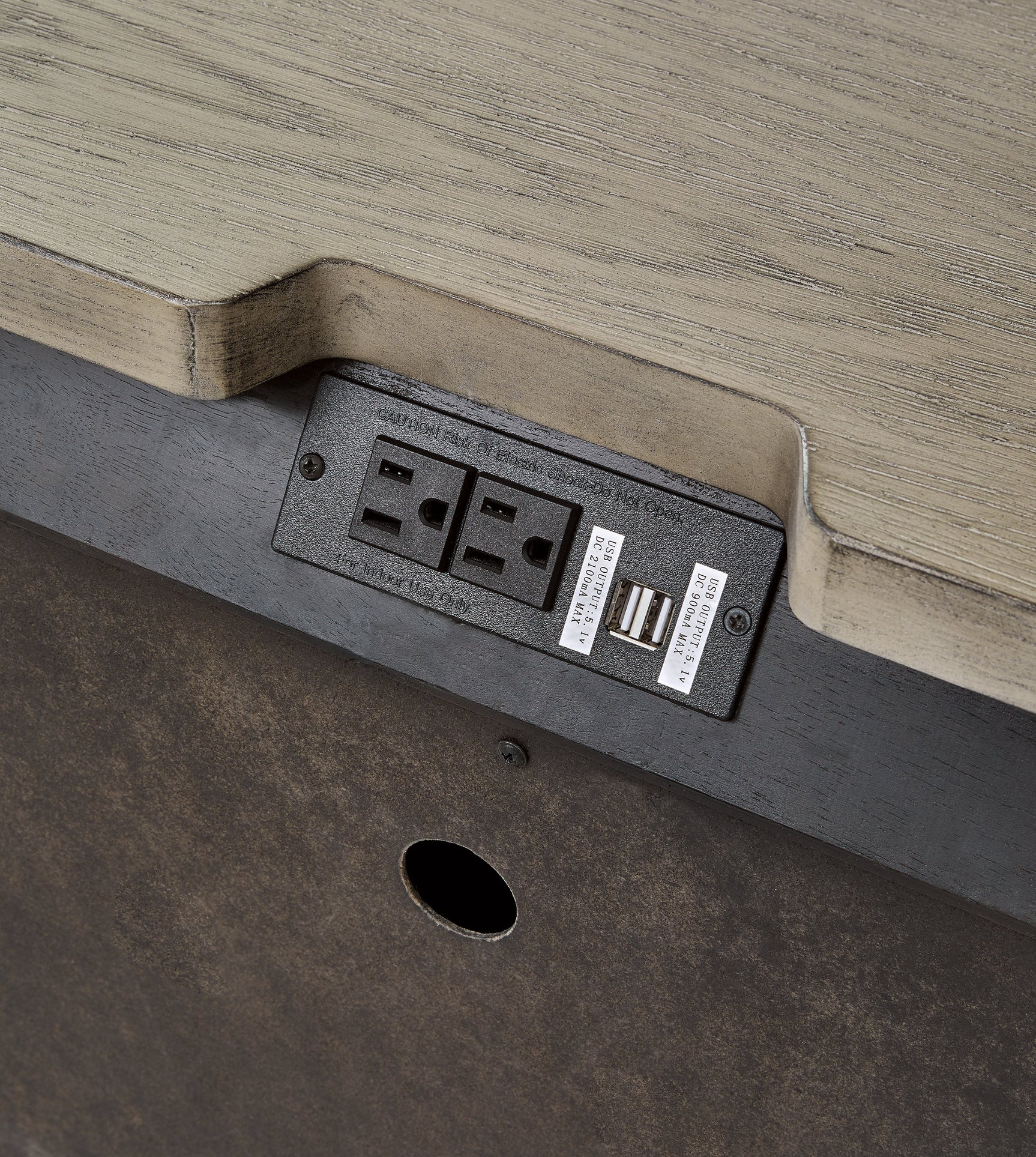 Foyland Black & Brown Nightstand (Online Special Price) - Ornate Home