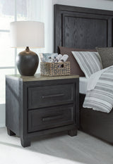 Foyland Black & Brown Nightstand (Online Special Price) - Ornate Home