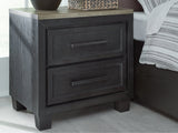 Foyland Black & Brown Nightstand - Ornate Home