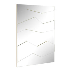 Fracture Gold Segmented Panel Mirror - Ornate Home