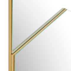 Fracture Gold Segmented Panel Mirror - Ornate Home
