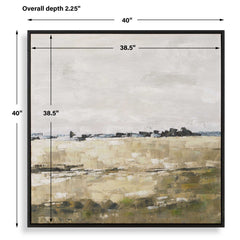 Fragment Multicolor Hand Painted Landscape Art - Ornate Home