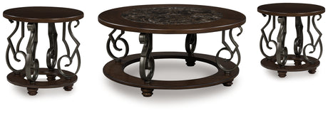 Frallyn Coffee Table and 2 Ends - Ornate Home