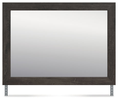 Fraluna Charcoal Bedroom Mirror - Ornate Home