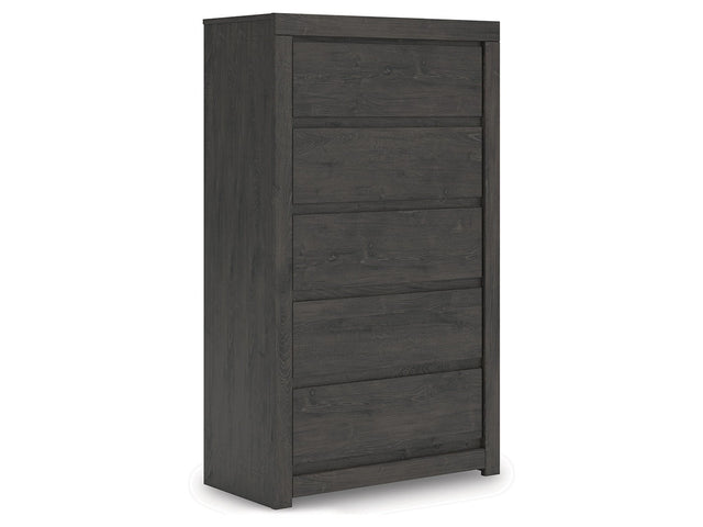 Fraluna Charcoal Chest of Drawers - Ornate Home