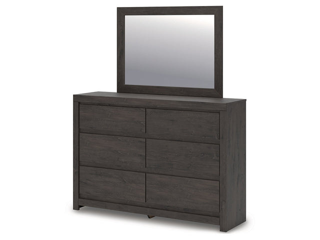 Fraluna Charcoal Dresser & Mirror - Ornate Home