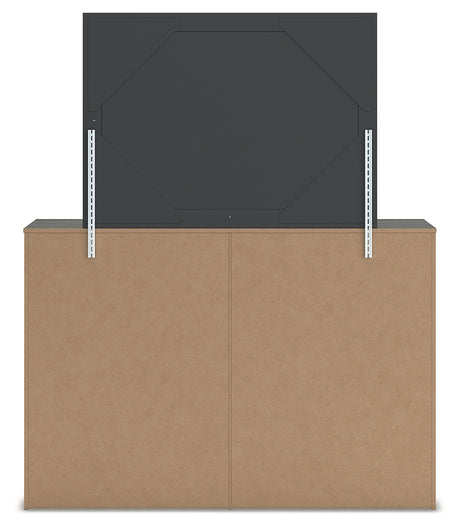 Fraluna Charcoal Dresser & Mirror - Ornate Home