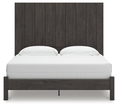 Fraluna Charcoal King Panel Bed - Ornate Home