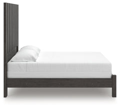 Fraluna Charcoal King Panel Bed - Ornate Home