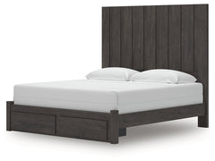 Fraluna Charcoal King Panel Storage Bed - Ornate Home
