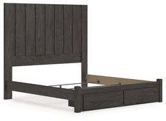 Fraluna Charcoal King Panel Storage Bed - Ornate Home