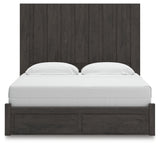 Fraluna Charcoal King Panel Storage Bed - Ornate Home