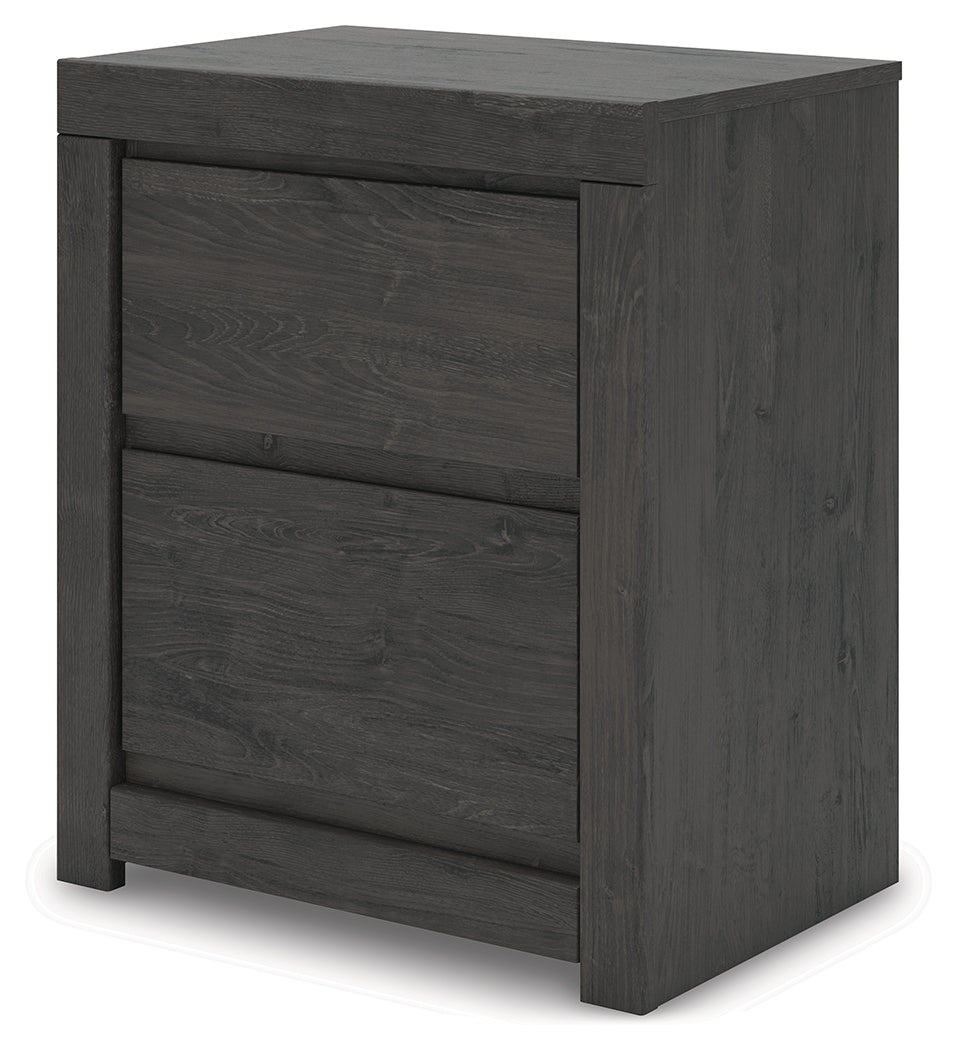 Fraluna Charcoal Nightstand (Online Special Price) - Ornate Home