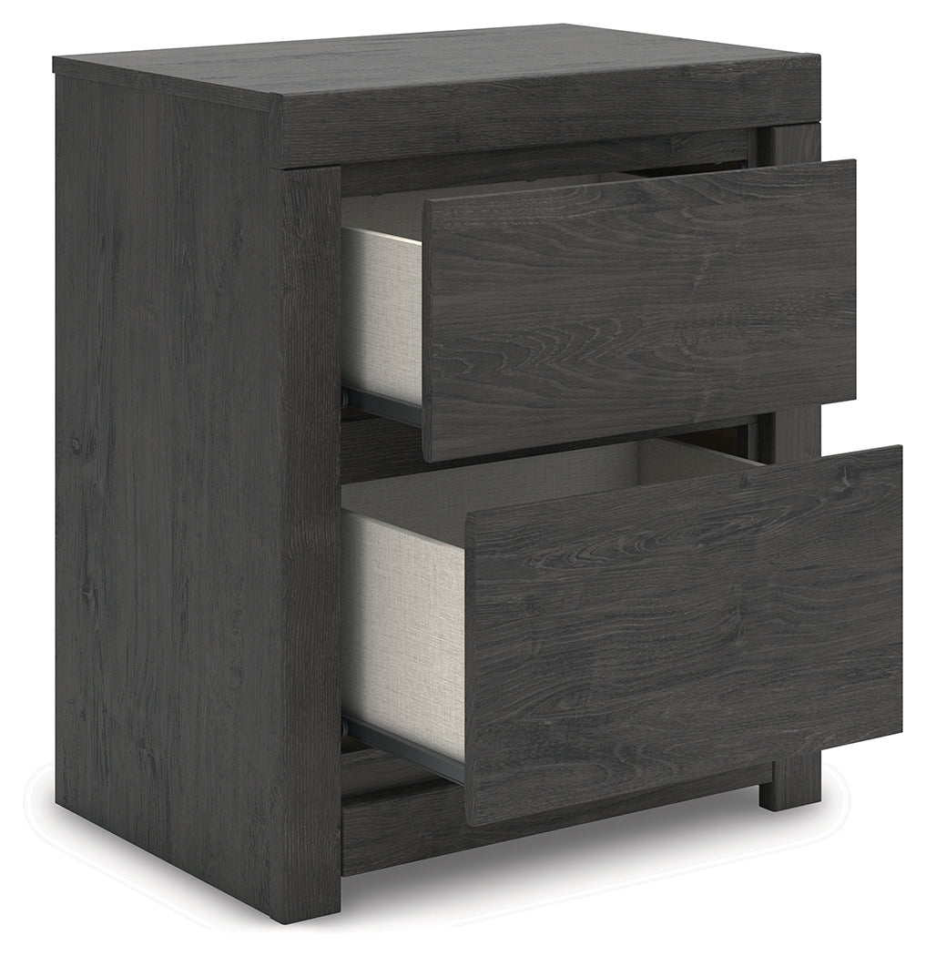 Fraluna Charcoal Nightstand - Ornate Home
