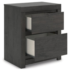 Fraluna Charcoal Nightstand - Ornate Home