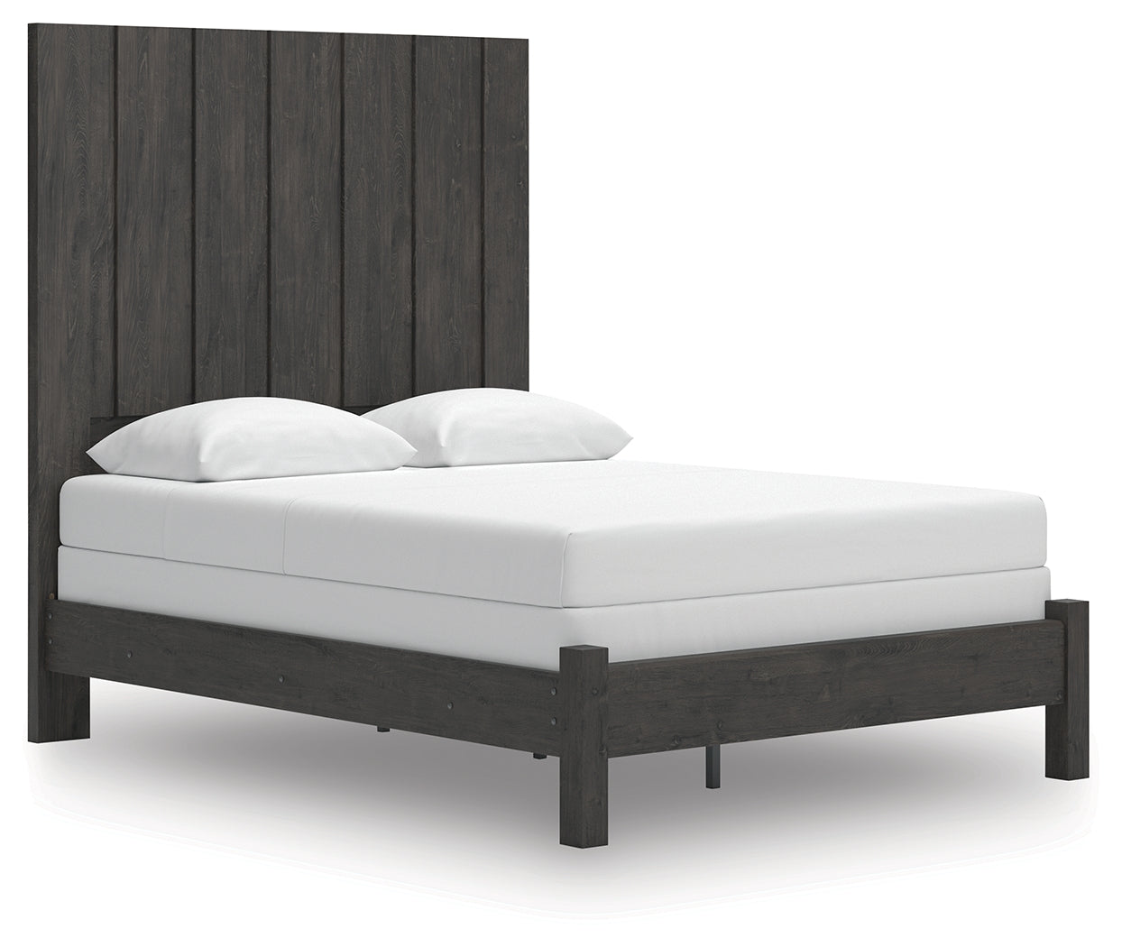 Fraluna Charcoal Queen Panel Bed, Dresser and Mirror (Online Special Price) - Ornate Home