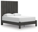 Fraluna Charcoal Queen Panel Bed, Dresser and Mirror - Ornate Home