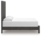 Fraluna Charcoal Queen Panel Bed, Dresser and Mirror - Ornate Home