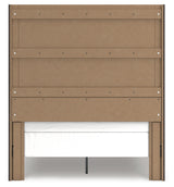 Fraluna Charcoal Queen Panel Bed, Dresser and Mirror - Ornate Home