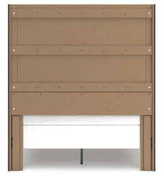 Fraluna Charcoal Queen Panel Bed, Dresser and Mirror - Ornate Home
