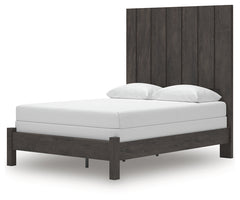 Fraluna Charcoal Queen Panel Bed, Dresser and Mirror - Ornate Home