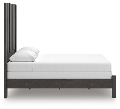 Fraluna Charcoal Queen Panel Bed - Ornate Home