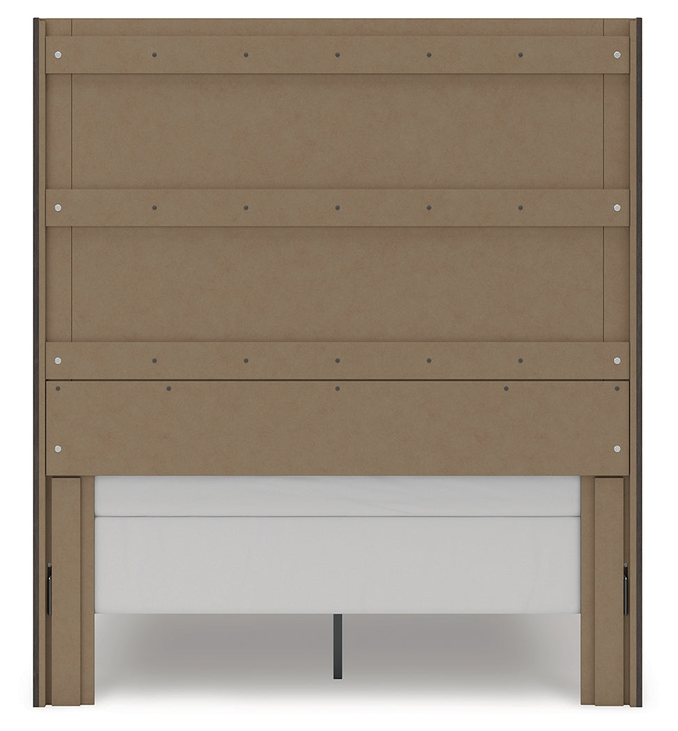 Fraluna Charcoal Queen Panel Storage Bed, Dresser and Mirror (Online Special Price) - Ornate Home