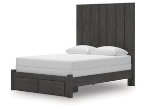 Fraluna Charcoal Queen Panel Storage Bed (Online Special Price) - Ornate Home