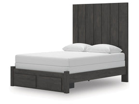 Fraluna Charcoal Queen Panel Storage Bed - Ornate Home
