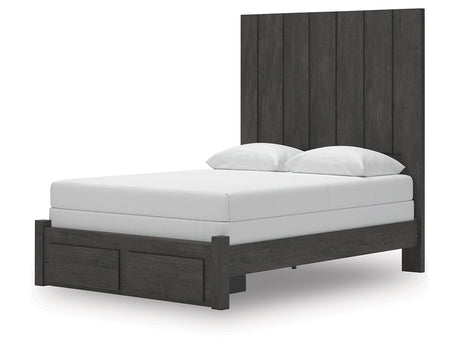 Fraluna Charcoal Queen Panel Storage Bed - Ornate Home