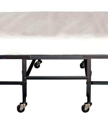 Framos Black & White Rollaway Bed w/ Polyfiber Mattress - Ornate Home