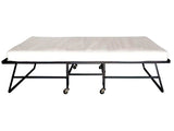 Framos Black & White Rollaway Bed w/ Polyfiber Mattress - Ornate Home