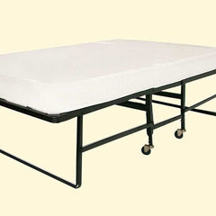 Framos Black & White Rollaway Bed w/ Polyfiber Mattress - Ornate Home