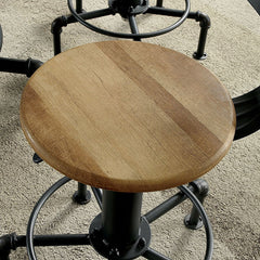 Fran Sand Black/Light Oak Dining Table - Ornate Home