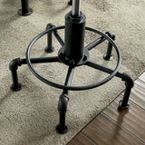 Fran Sand Black/Light Oak Dining Table - Ornate Home