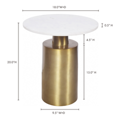 France Gold Accent Table - Ornate Home