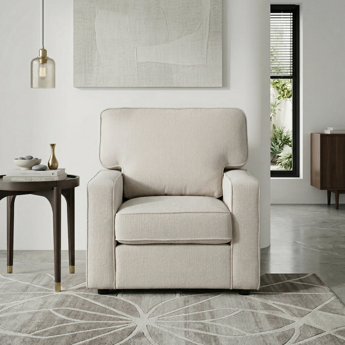 Frances Beige Chair - Ornate Home
